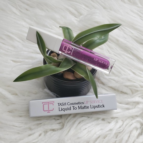 TASH Cosmetics Lip Service Purple Liquid To Matte Lipstick #19 - Picture 1 of 4